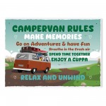 Novelty CAMPERVAN RULES SIGN Wall Door Plaque Novelty Campervan Novelty CAMPERVAN RULES SIGN Wall Door Plaque Novelty Campervan