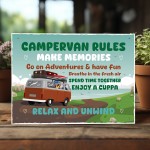 Novelty CAMPERVAN RULES SIGN Wall Door Plaque Novelty Campervan Novelty CAMPERVAN RULES SIGN Wall Door Plaque Novelty Campervan