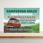 Novelty CAMPERVAN RULES SIGN Wall Door Plaque Novelty Campervan Novelty CAMPERVAN RULES SIGN Wall Door Plaque Novelty Campervan