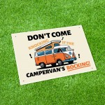 Funny Campervan Sign Dont Come Knocking Sign Campervan Decor