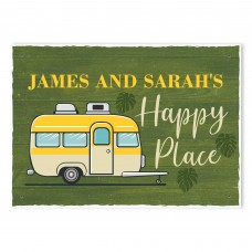 Gift For Caravan Personalised Caravan Sign Happy Place Sign