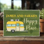 Gift For Caravan Personalised Caravan Sign Happy Place Sign