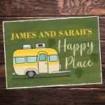 Gift For Caravan Personalised Caravan Sign Happy Place Sign