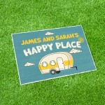 Gift For Caravan Personalised Caravan Sign Novelty Happy Place