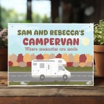 PERSONALISED Campervan Sign Novelty Plaque Travel Hanging Sign