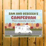 PERSONALISED Campervan Sign Novelty Plaque Travel Hanging Sign
