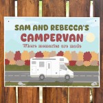 PERSONALISED Campervan Sign Novelty Plaque Travel Hanging Sign