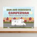 PERSONALISED Campervan Sign Novelty Plaque Travel Hanging Sign
