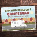 PERSONALISED Campervan Sign Novelty Plaque Travel Hanging Sign