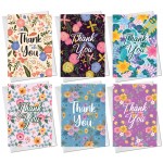 Thank You Cards Multipack 6 Unqiue Cards For Teachers Volunteers