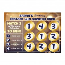 Personalised Birthday Scratch Card Reveal Gift For Him Her Men