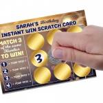 Personalised Birthday Scratch Card Reveal Gift For Him Her Men