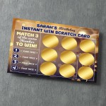 Personalised Birthday Scratch Card Reveal Gift For Him Her Men