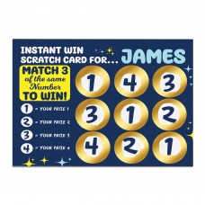 Scratch Card Reveal Personalised Gift For Men Him Son Christmas