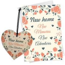 new home congratulations card and heart keepsake house warming 