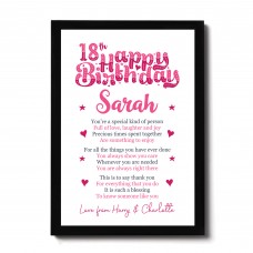 PERSONALISED 18th Birthday Gifts For Her Gift For Daughter