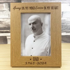 Dad Memorial Gift for Loss of Parent Memorial Photo Frame 5x7