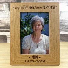 Mum Memorial Gift for Loss of Loved One Memorial Photo Frame 5x7