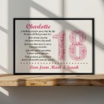 Personalised 18th Birthday Gifts for Daughter A3 Framed Print