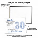 Personalised 30th Birthday Gift for Husband Dad A3 Framed Print