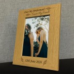 Once My Bridesmaid Forever My Friend Personalised Photo Frame 