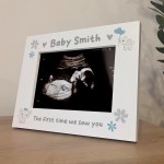 Personalised Baby Scan 7x5 Photo Frame Keepsake Baby Boy Gifts