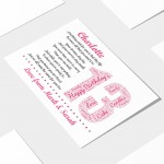 Personalised 13th Birthday Gifts for Her Women Daughter A3 Print