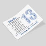 Personalised 13th Birthday Gift for Him Men Son Brother A3 Print