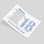 Personalised 18th Birthday Gift for Him Men Son Brother A3 Print