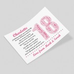 Personalised 18th Birthday Gift for Girls Daughter A3 Print