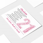 Personalised 21st Birthday Gifts for Her Girls Daughter A3 Print