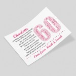 Personalised 60th Birthday Gifts for Her Women Wife Mum Nan