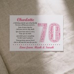 Personalised 70th Birthday Gifts for Her Women Wife Mum Nanny