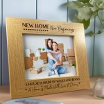 NEW HOME New Beginnings Photo Frame Gift For NEW HOME FIRST HOME