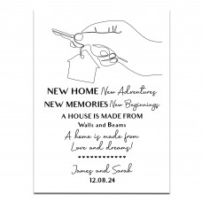 Personalised New Home New Adventures Housewarming Gift Print