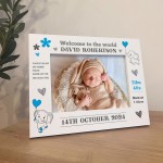 Baby Photo Frame Personalised Gift For Baby Boy New Baby Gift