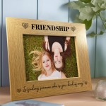 FRIENDSHIP Picture Frame Gift For Best Friend Funny Christmas 