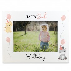 2nd Birthday Gifts For Daughter White Wood 7x5 Picture Frame
