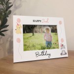 2nd Birthday Gifts For Daughter White Wood 7x5 Picture Frame