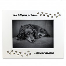 Dog Memorial Photo Frame You Left Paw Prints On Our Hearts