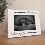 Dog Memorial Photo Frame You Left Paw Prints On Our Hearts