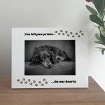 Dog Memorial Photo Frame You Left Paw Prints On Our Hearts