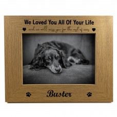 Pet Memorial Picture Frame 7x5 Pet Loss Memorial Gift For Dog