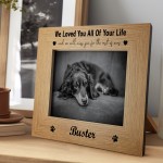 Pet Memorial Picture Frame 7x5 Pet Loss Memorial Gift For Dog