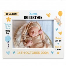 Baby Gift Photo Frame Personalised Gift For Baby Boy New Baby