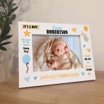 Baby Gift Photo Frame Personalised Gift For Baby Boy New Baby