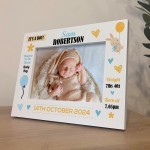 Baby Gift Photo Frame Personalised Gift For Baby Boy New Baby