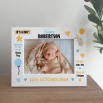 Baby Gift Photo Frame Personalised Gift For Baby Boy New Baby
