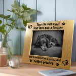 Pet Memorial Photo Frame Your Life Was A Gift Dog Pet Loss Gift