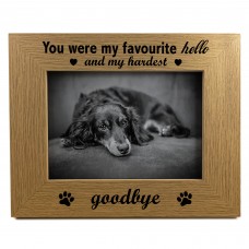 Memorial Photo Frame For Dog Puppy Pet 7x5 Wooden Picture Frame